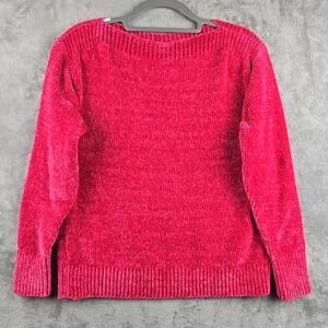 Tommy Bahama Sweater Womens Size‎ XS Pink Luna Chenille Boat Neck
